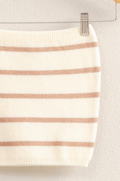 Silva Sweater Strapless Top (Two Colors)
