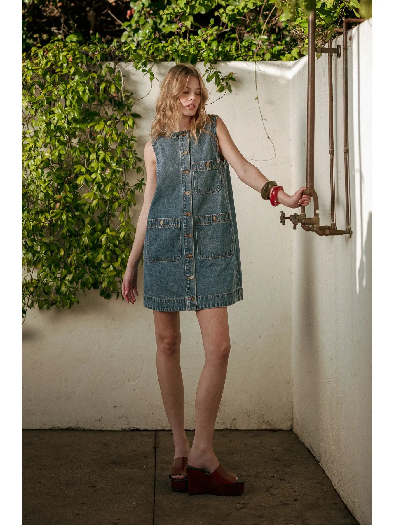 Brandi Denim Dress*