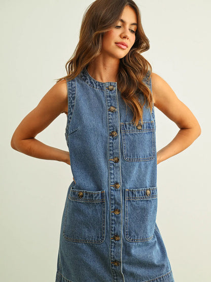 Brandi Denim Dress*