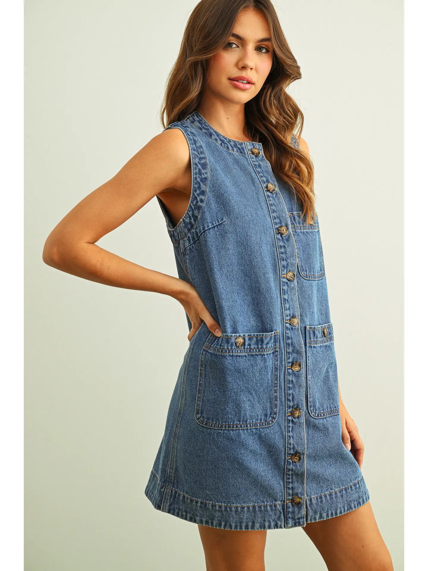 Brandi Denim Dress*