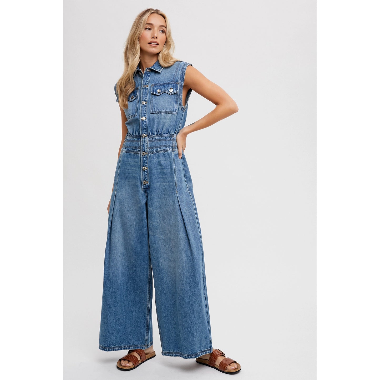 Devinee  Denim Jumpsuit