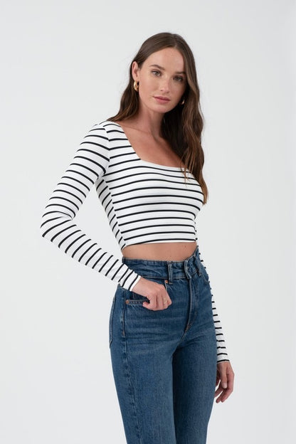 Nessa Long Sleeve Stripe Top