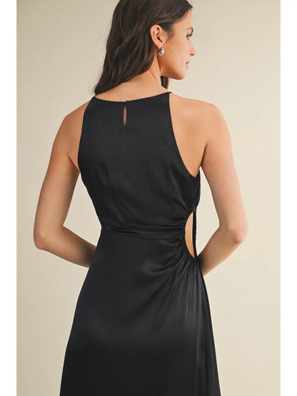 Cut Out Waist Cami Dress