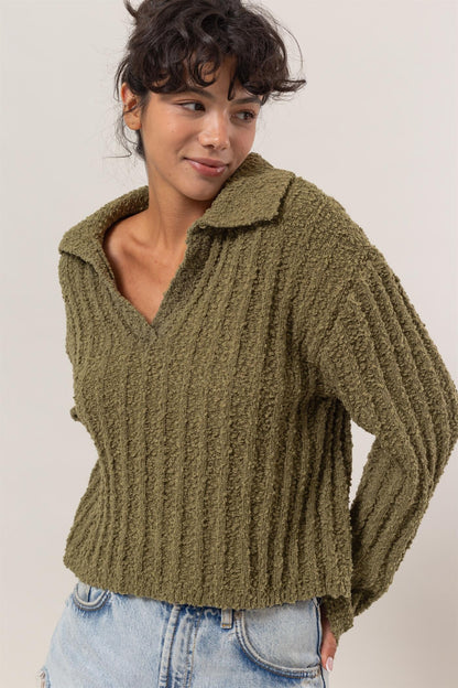 LeeAnn Collared Sweater