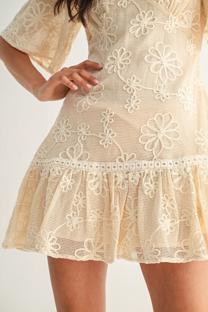 Ella Lace Mini Dress