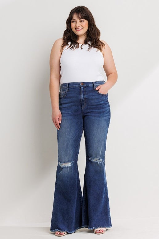 High Rise Flare Plus Size (Reg $56)