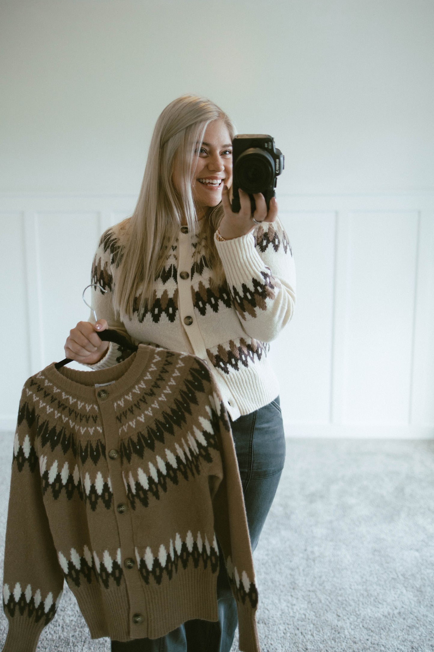 Fair Isle Cardigan (2 Colors)
