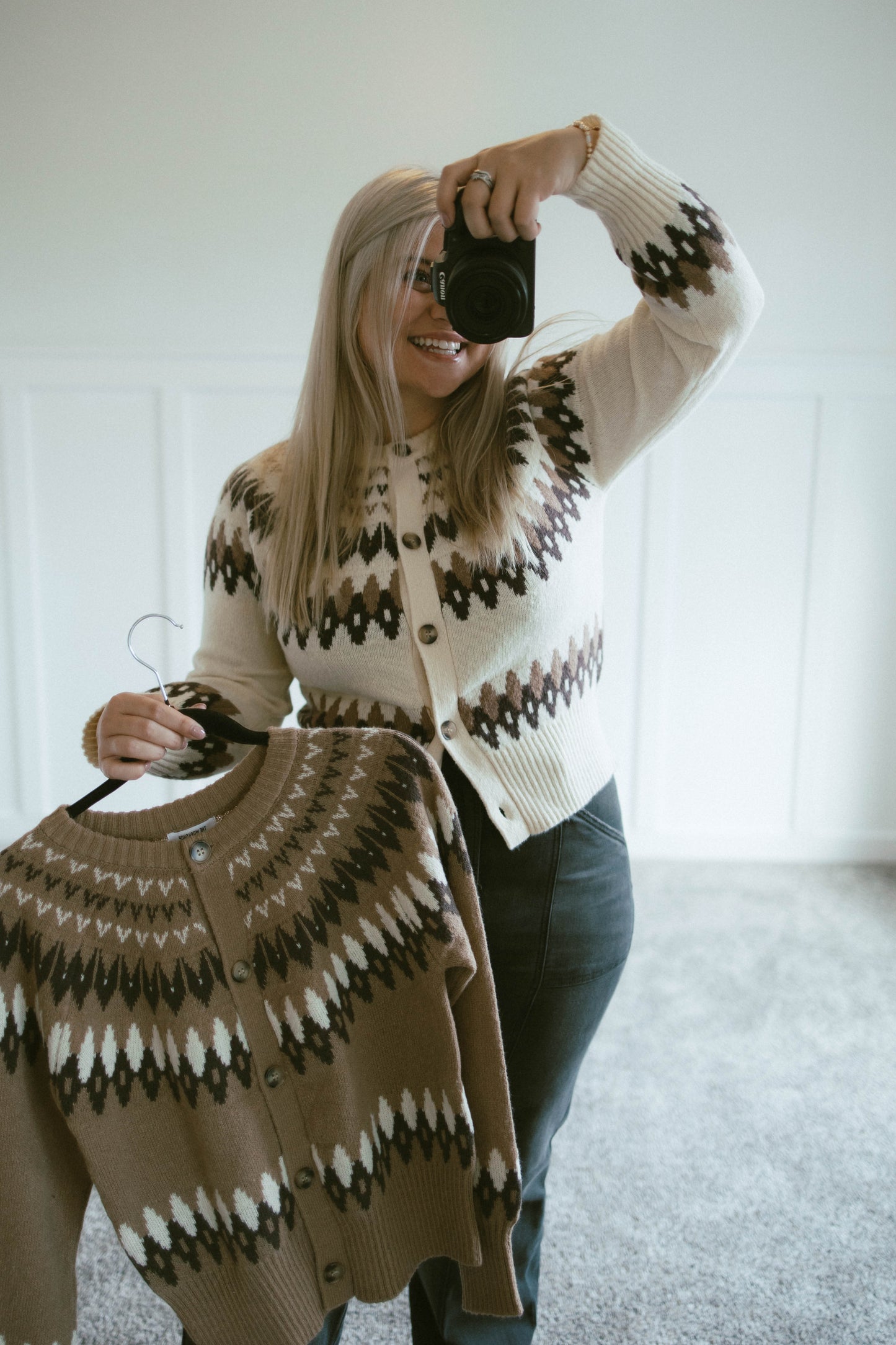Fair Isle Cardigan (2 Colors)