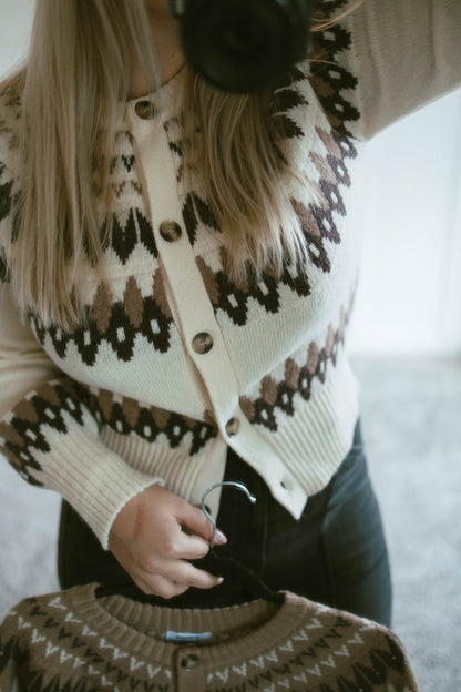 Fair Isle Cardigan (2 Colors)