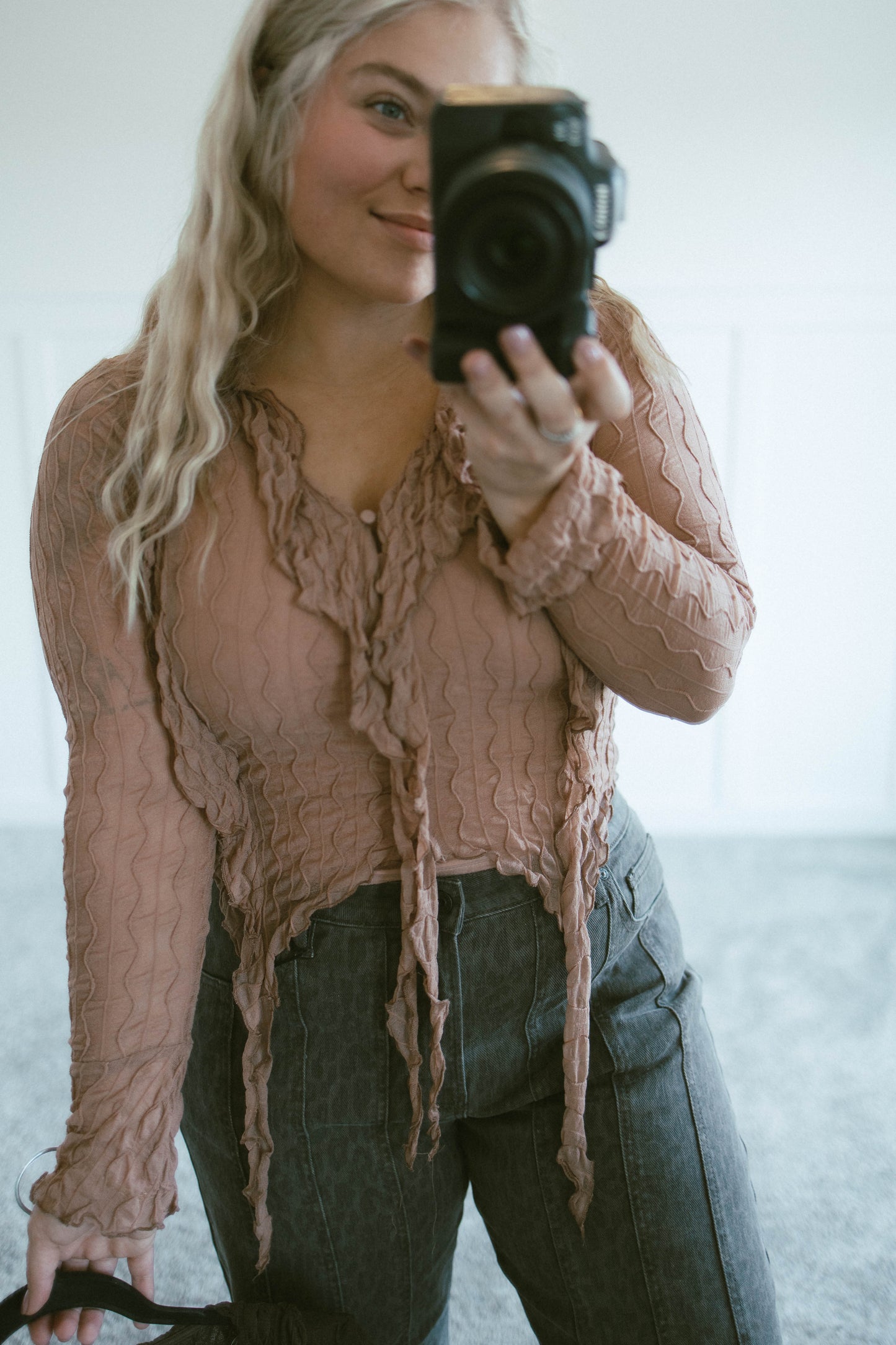 Textured Lace Blouse (2 Colors)
