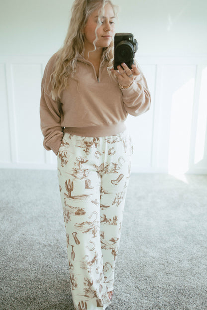 Chantal Western Stamp Sweatpants