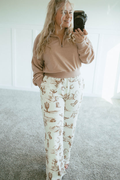 Chantal Western Stamp Sweatpants