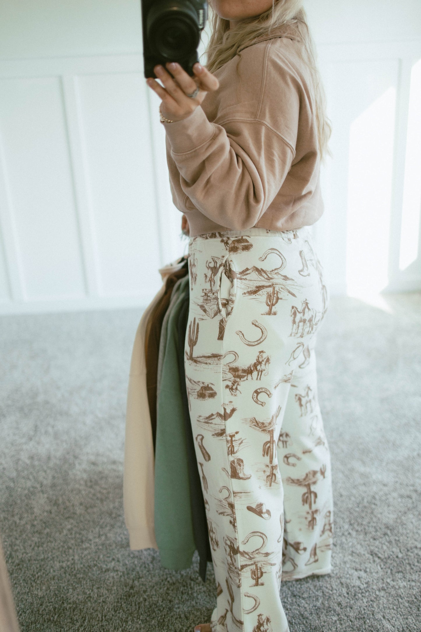 Chantal Western Stamp Sweatpants