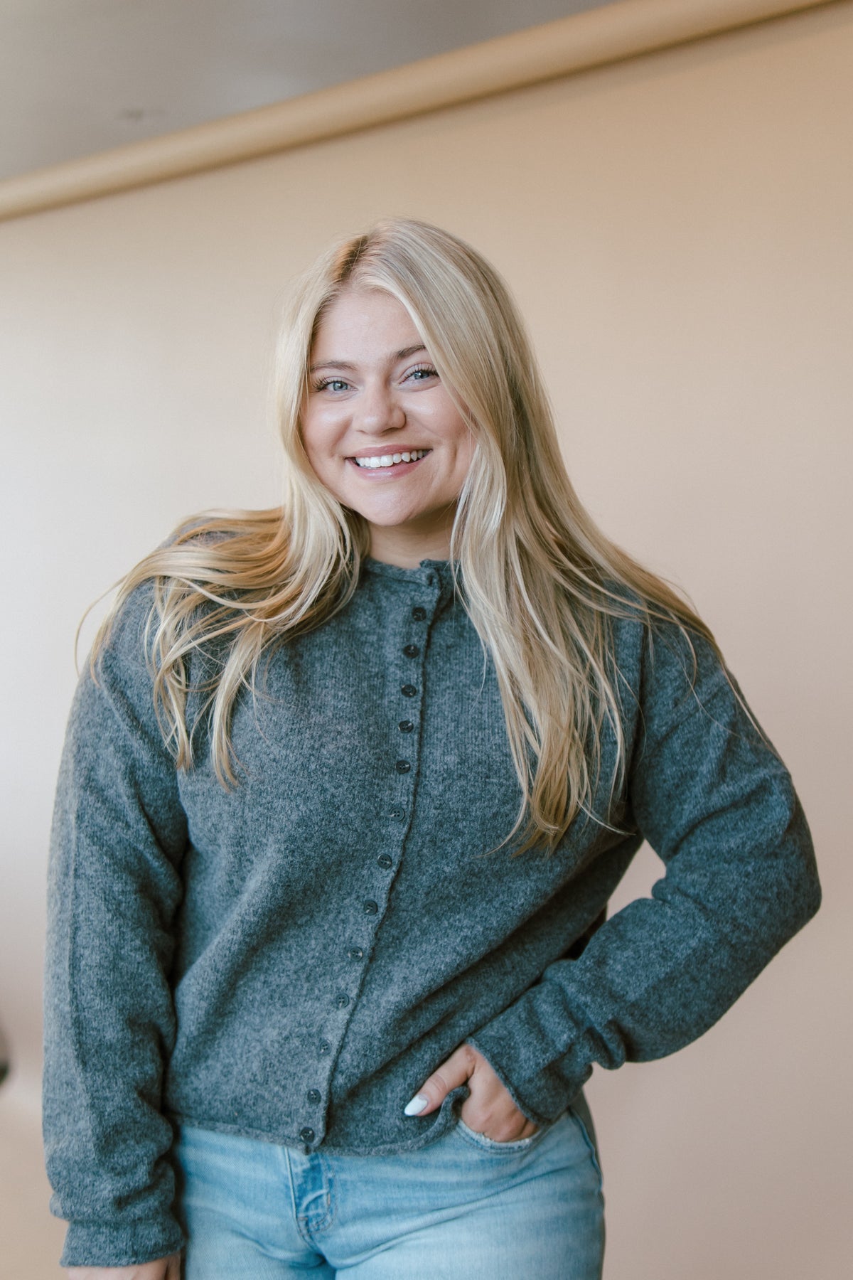 Kensley Mock Neck Cardigan