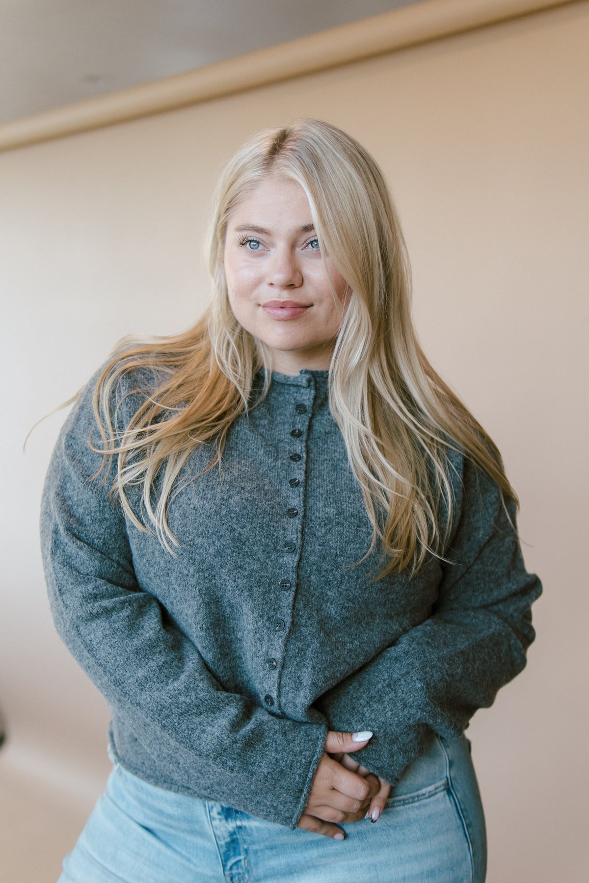 Kensley Mock Neck Cardigan