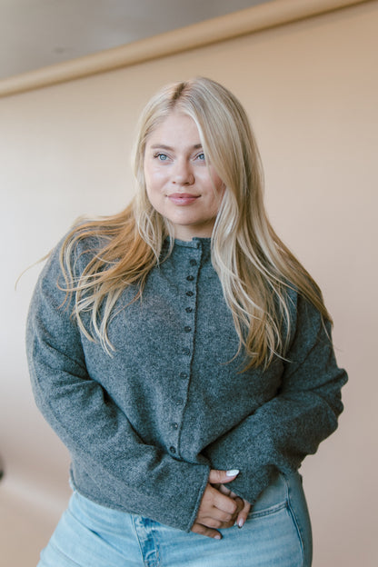 Kensley Mock Neck Cardigan