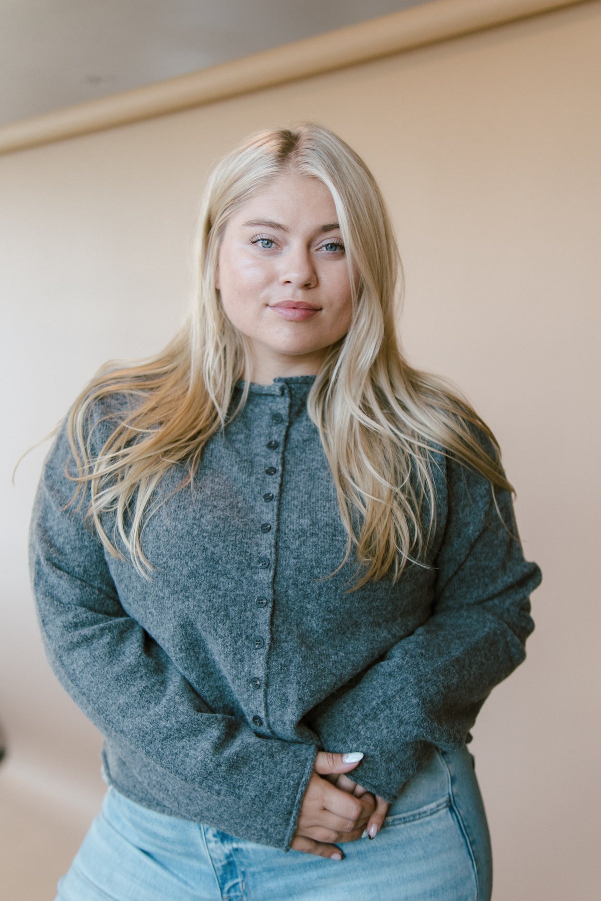 Kensley Mock Neck Cardigan