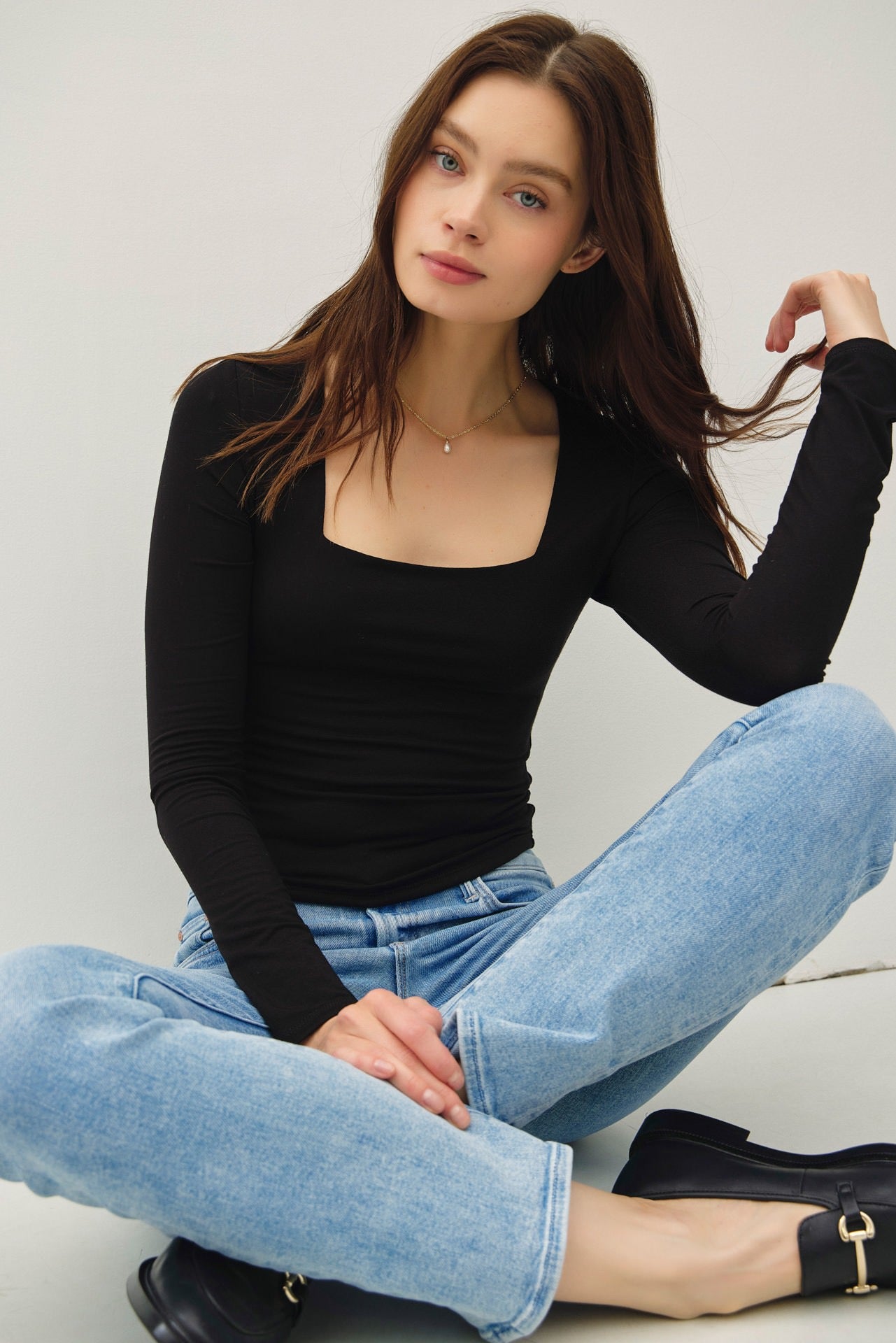 Olivia Square Neck Top