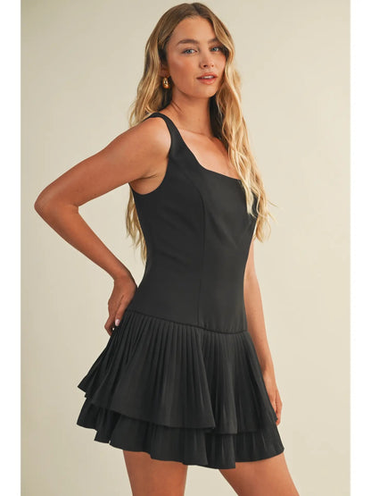 Holly Layered Pleated Dress