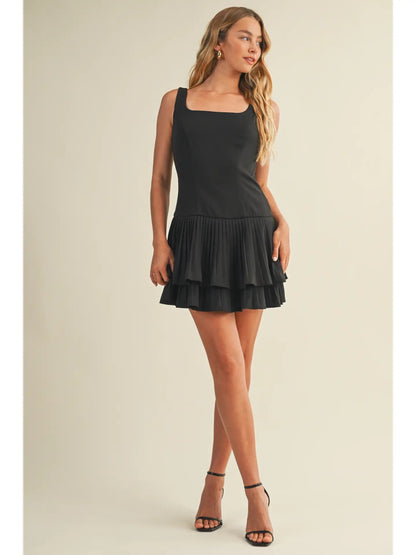 Holly Layered Pleated Dress