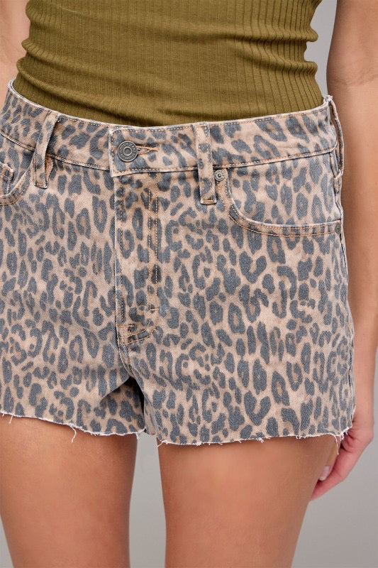 Kenzie Cheetah Printed Shorts