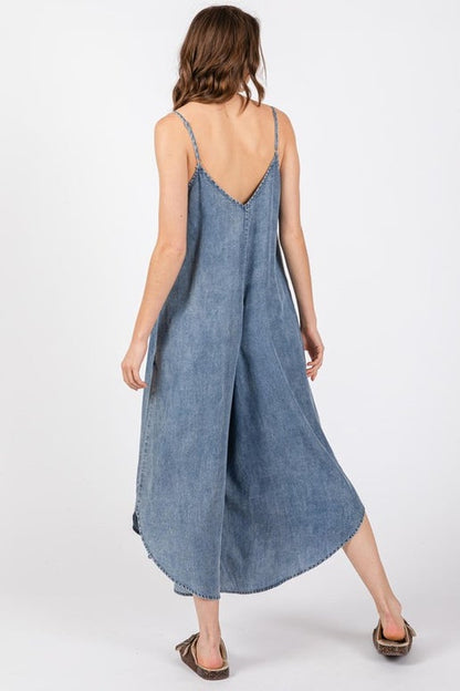 Denim Slouchy Jumpsuit