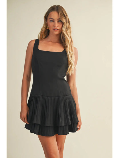 Holly Layered Pleated Dress