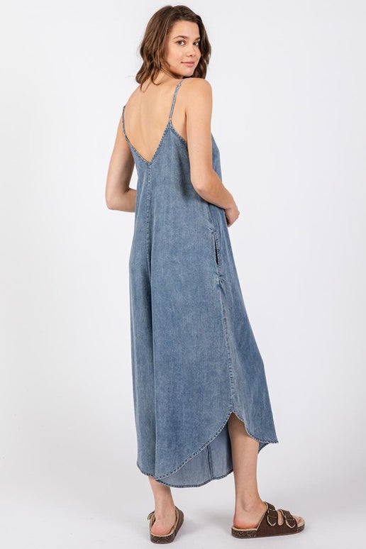 Denim Slouchy Jumpsuit