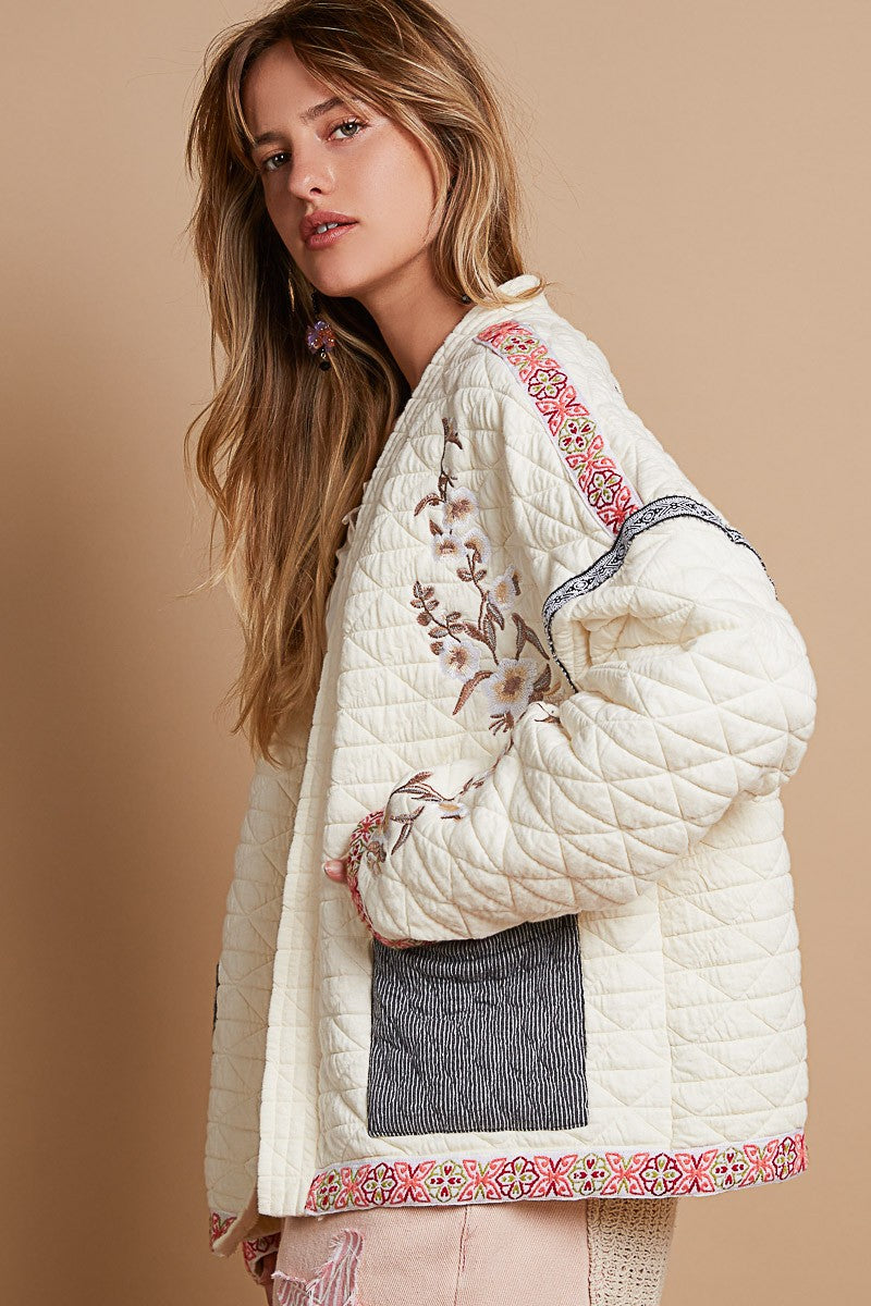 Quilted Knit Jacket