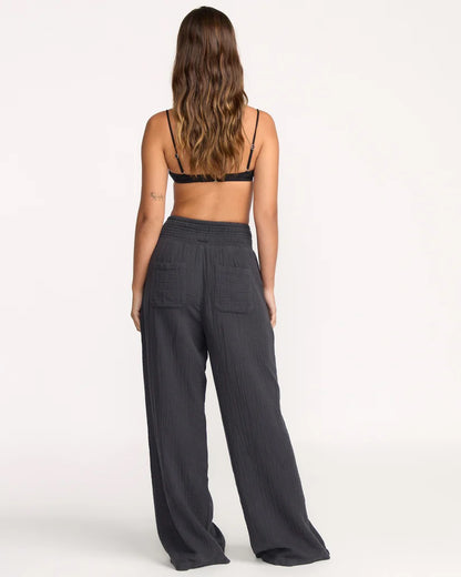 New Waves Gauze Elastic Waist Pant