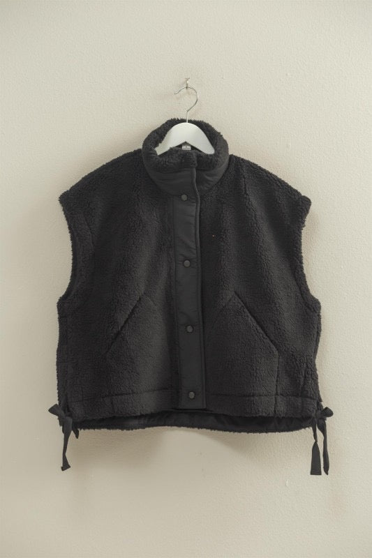 Sherpa Vest with Side Tie (Five Colors)