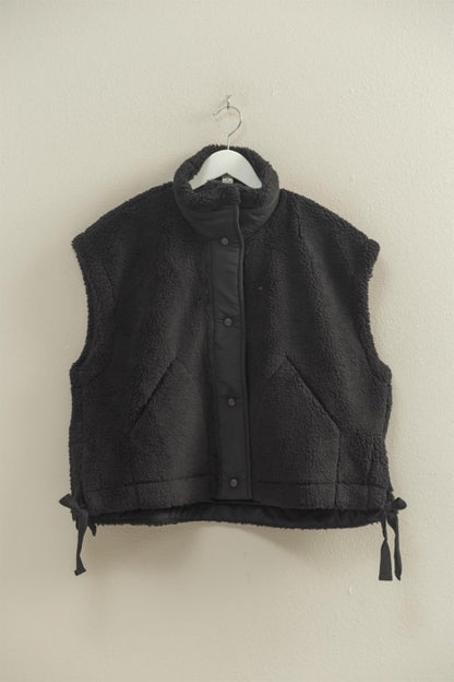 Sherpa Vest with Side Tie (Five Colors)
