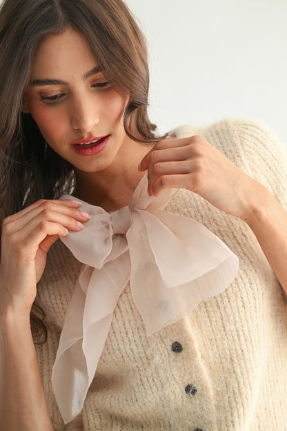 Cardi Bow Cardigan