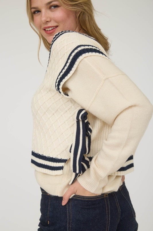 Grace Side Tie Knit Sweater (2 Colors)