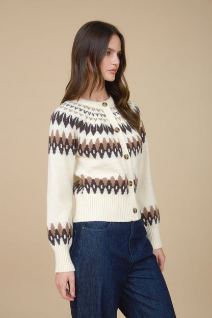 Fair Isle Cardigan (2 Colors)