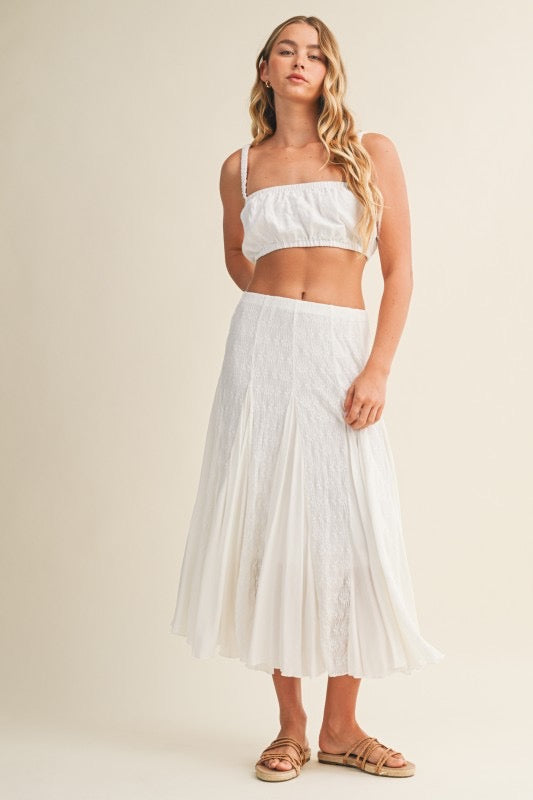 Harrison Lace Panel Skirt