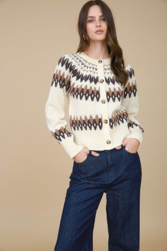 Fair Isle Cardigan (2 Colors)