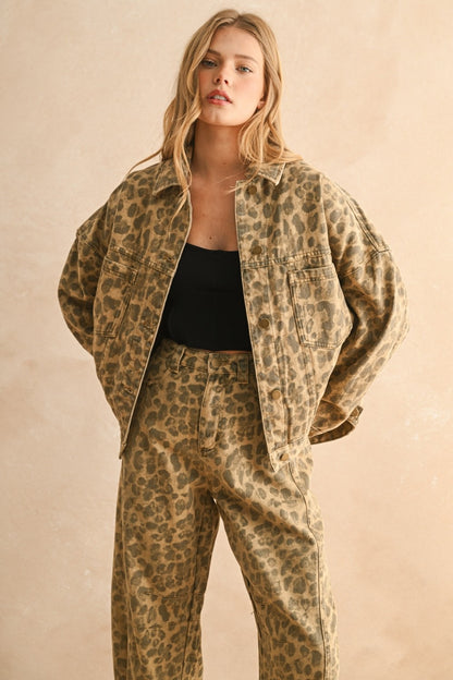 Lizzy Leopard Print Jacket