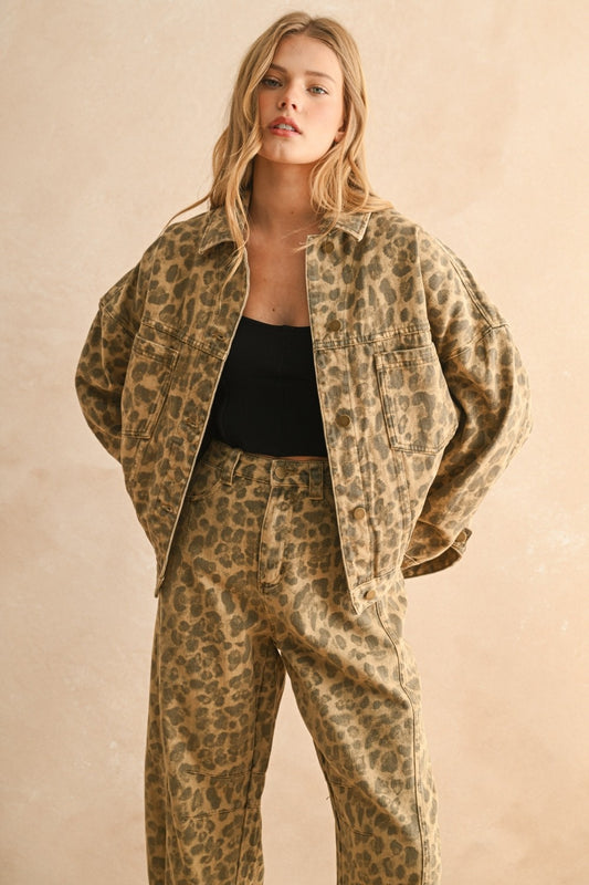 Lizzy Leopard Print Jacket