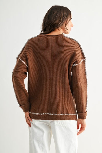 Bailee Contrast Stitch Sweater