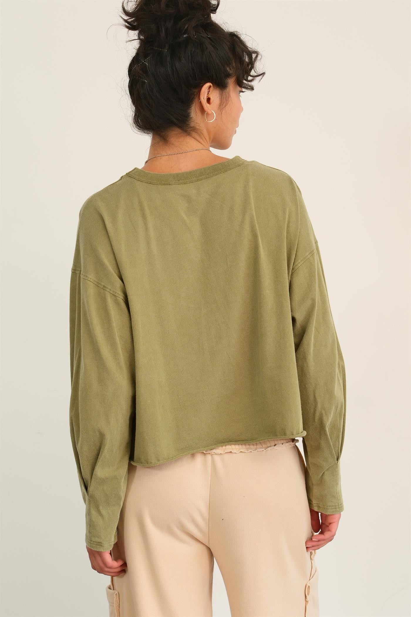 Cora Washed Long-sleeve Top