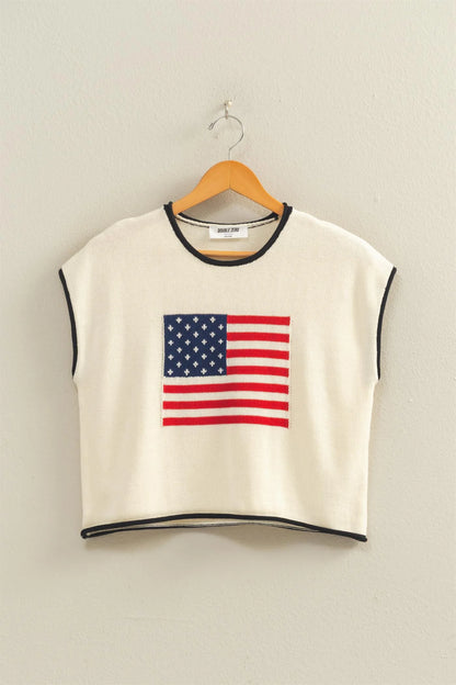 Finley Flag Sweater (Three Colors)*