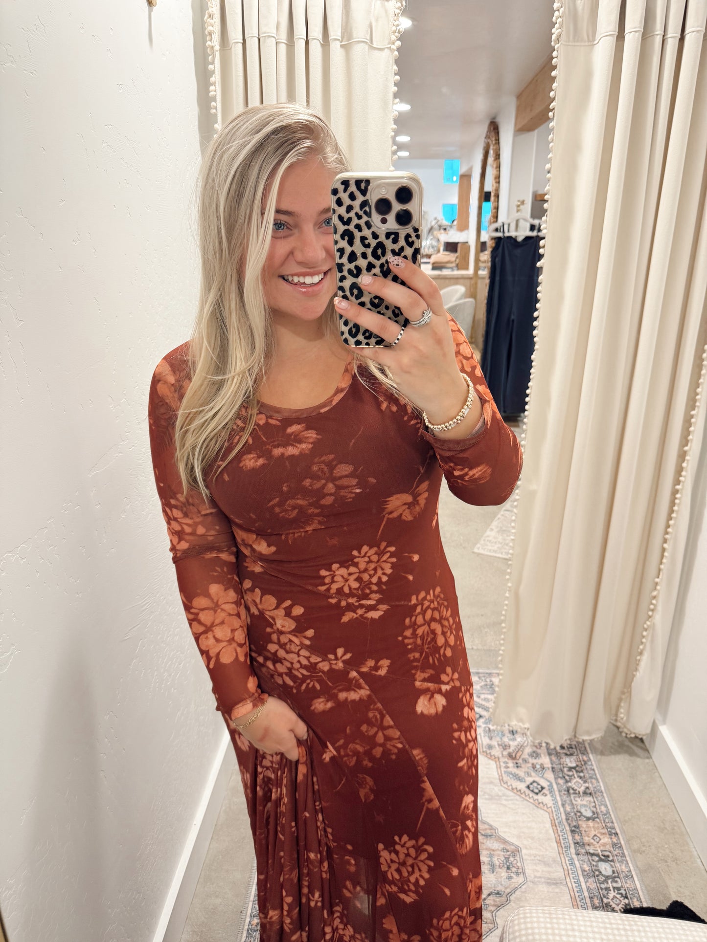 Maggie Mesh Maxi Dress