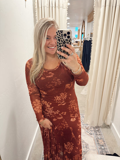 Maggie Mesh Maxi Dress