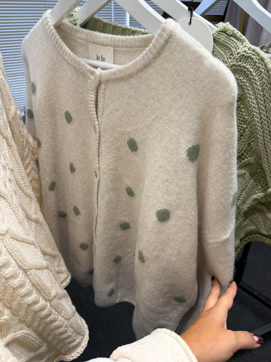 Bridget Polka Dot Cardigan* better pic to come
