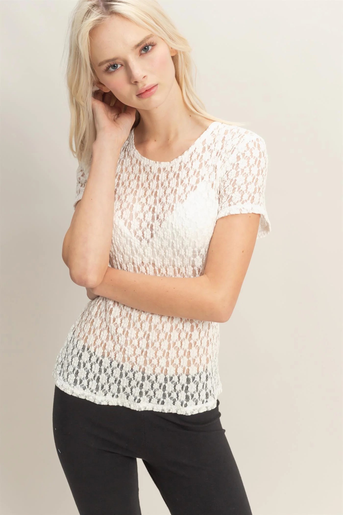 Logan Lace Top (Four Colors)*