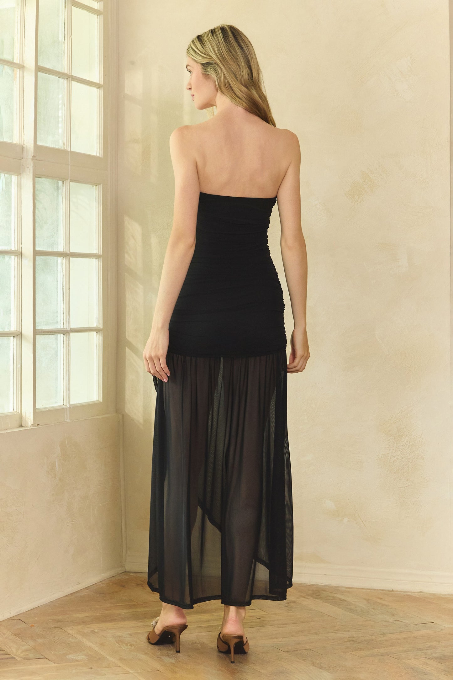 Lucia Ruched Maxi Dress