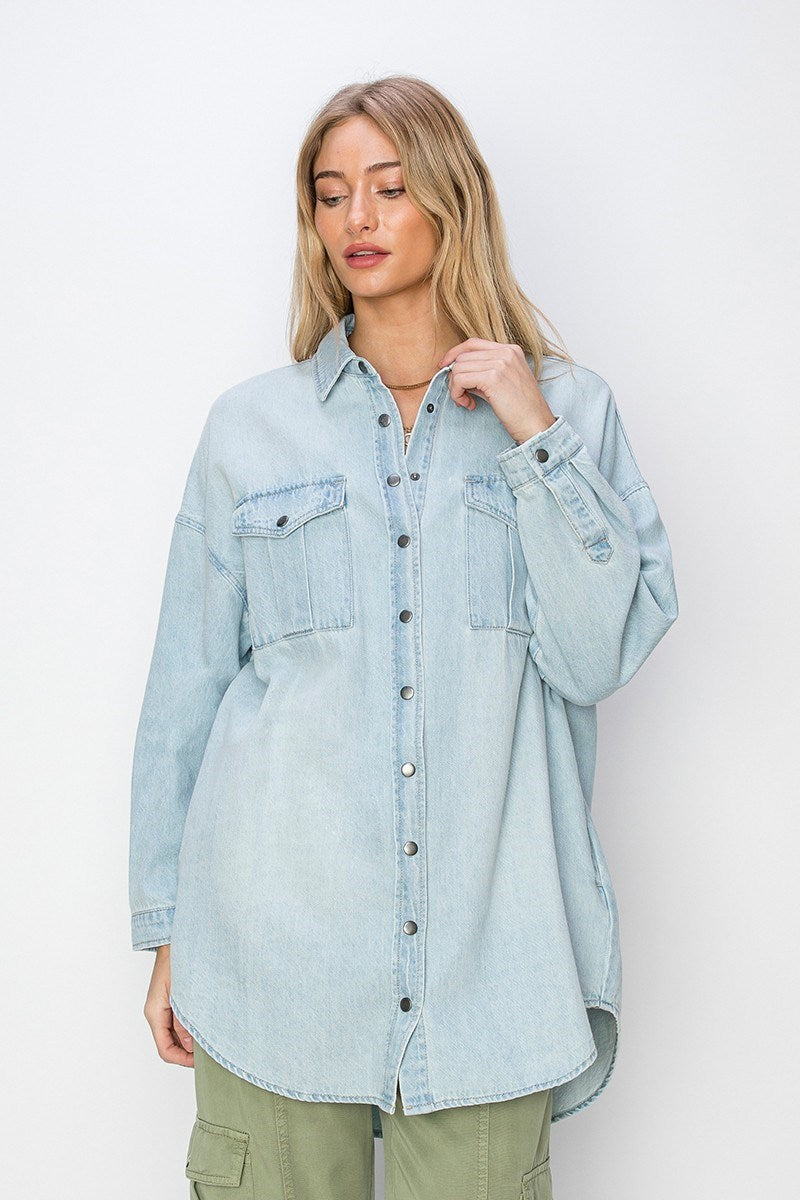 Denim Shirt Dress