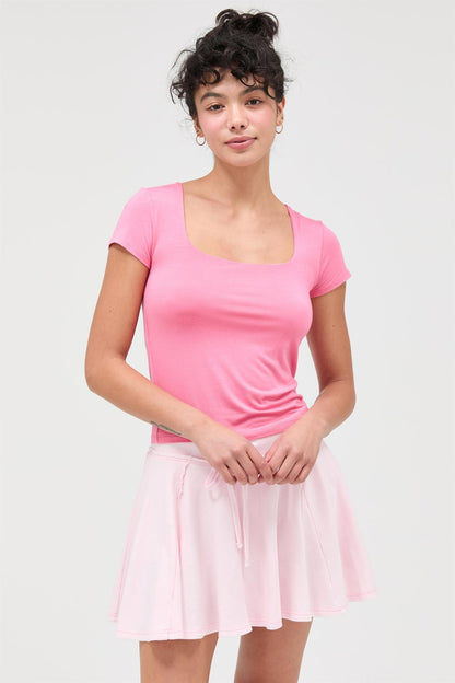 River Square Neck Top (Four Colors)*