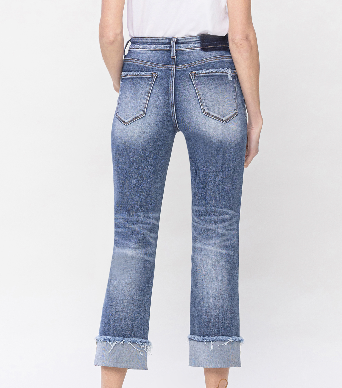 Mari Cuffed Straight Jean (Reg $52)